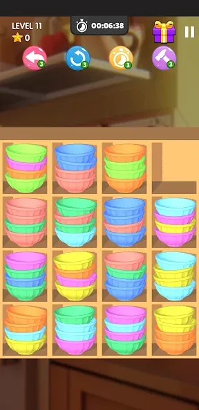 Bowl Sort Bonanza взлом на Андроид — Безлимитные подсказки и открыты все уровни — скриншот 4