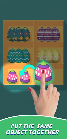 Tidy Box Match 3D взломанный APK — Безлимитные деньги и подсказки — скриншот 4