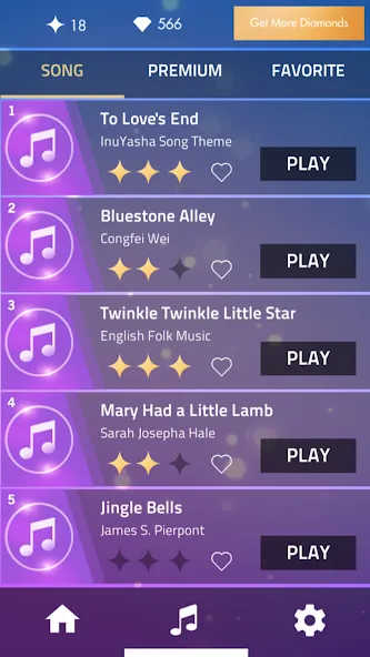 Piano Music Tiles Hot song — последняя версия с модом (Безлимитные жизни и все песни открыты) — скриншот 3