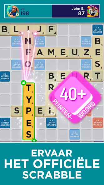 Scrabble® GO - Woordspel мод на Андроид: Безлимитные подсказки и монеты — скриншот 1 Scrabble® GO - Woordspel мод на Андроид: Безлимитные подсказки и монеты — скриншот 1