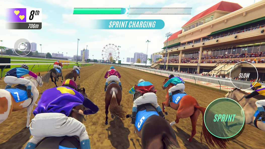 Rival Stars Horse Racing — последняя версия с модом (Безлимитные деньги и ускоренное развитие) — скриншот 1