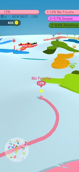 Paper.io 4 — последняя версия с модом (Безлимитная территория и быстрый захват) — скриншот 5