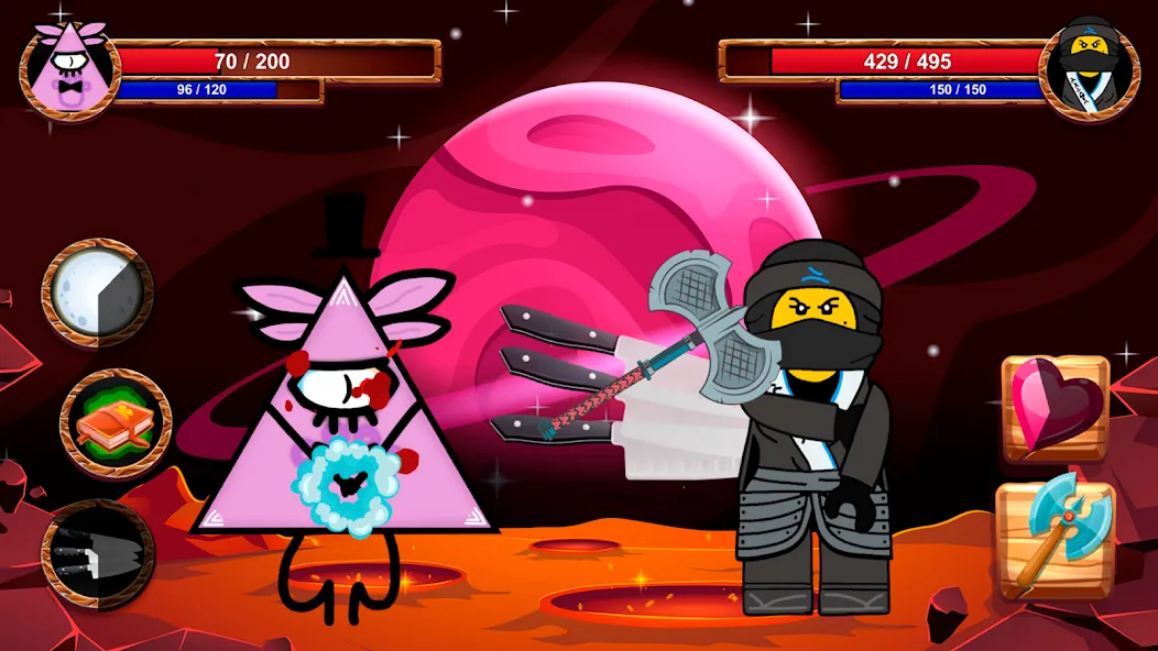 Cartoon Battle бесплатно на Андроид — мод: Безлимитные ресурсы и усиленные герои — скриншот 4 Cartoon Battle бесплатно на Андроид — мод: Безлимитные ресурсы и усиленные герои — скриншот 4
