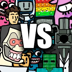 Cartoon Battle бесплатно на Андроид — мод: Безлимитные ресурсы и усиленные герои