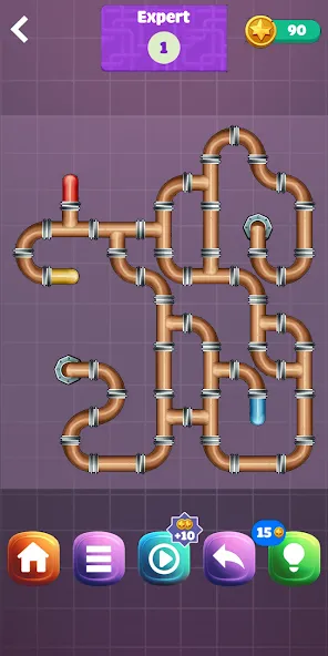 Pipe Puzzle Connect — последняя версия с модом (Без рекламы и все уровни открыты) — скриншот 4