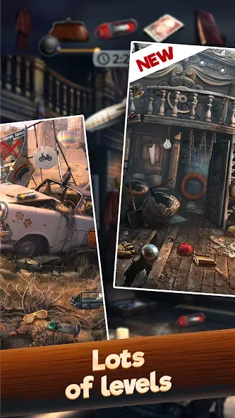 Hidden Objects: Find items MOD APK скачать на Андроид — Безлимитные подсказки и открыты все уровни — скриншот 3