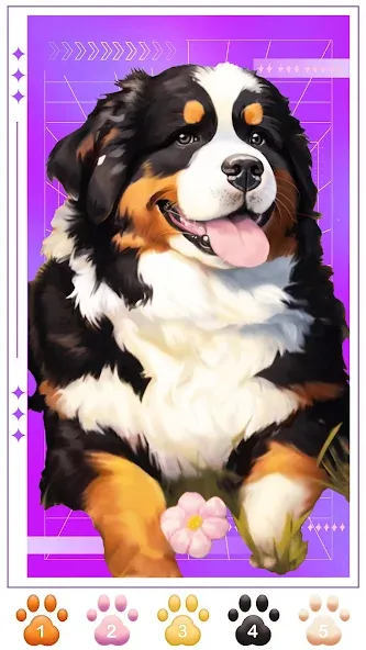 Мод Dog Coloring, Color by number — Все раскраски разблокированы, скачать APK — скриншот 2