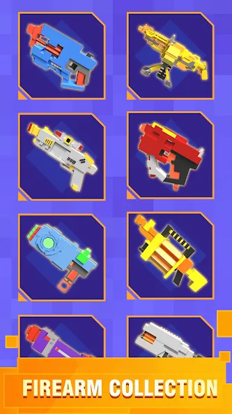 Pixel Shooting: Craft Demolish — скачать мод: Безлимитные деньги и оружие — скриншот 5