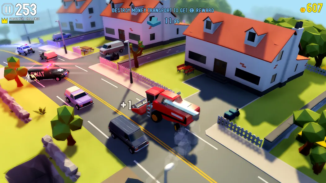 Скачать взлом Reckless Getaway 2: Car Chase — Безлимитные деньги и все машины — скриншот 2
