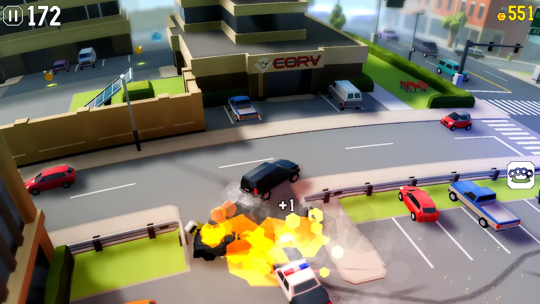 Скачать взлом Reckless Getaway 2: Car Chase — Безлимитные деньги и все машины — скриншот 4