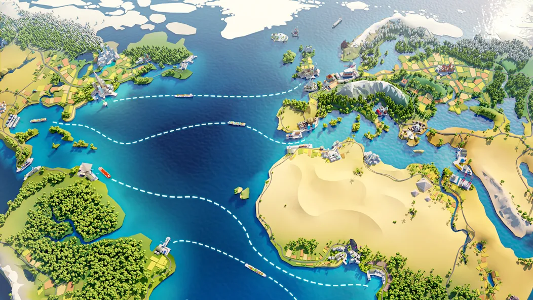 Скачать Port City: Ship Tycoon Mod APK — Безлимитные деньги и ресурсы — скриншот 4