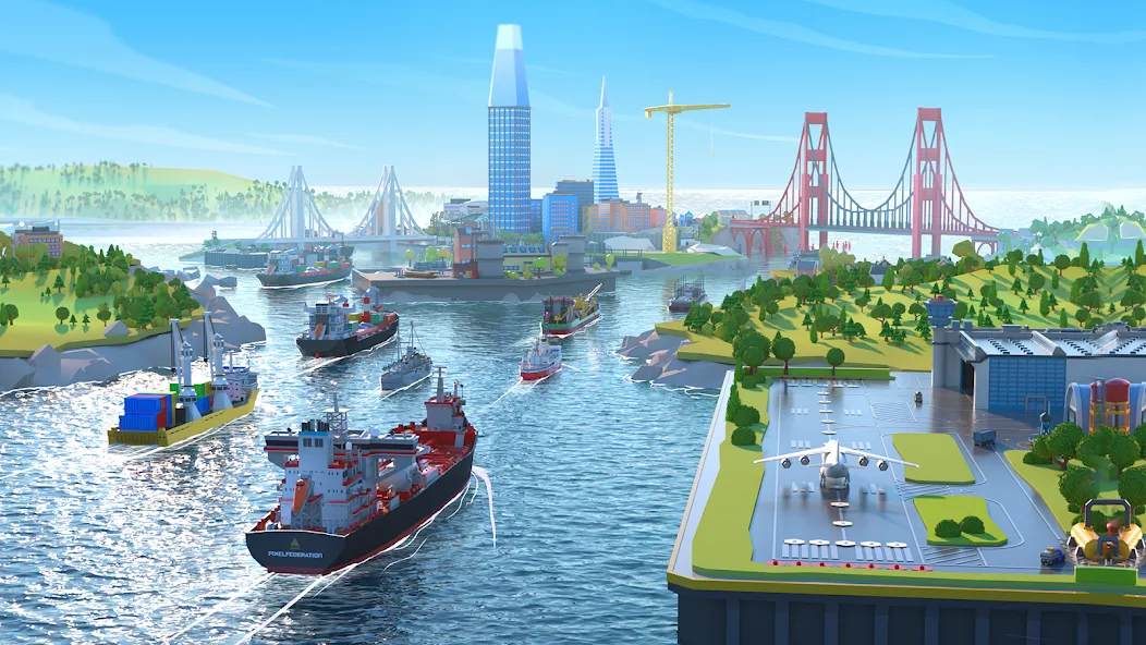 Скачать Port City: Ship Tycoon Mod APK — Безлимитные деньги и ресурсы — скриншот 5