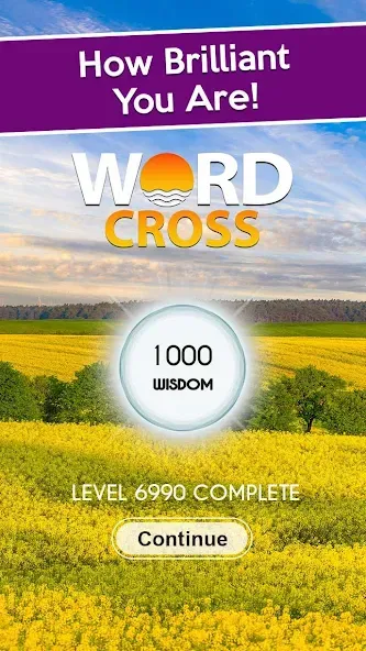 Word Cross: Crossy Word Search MOD APK: Безлимитные подсказки и ходы — скриншот 1 Word Cross: Crossy Word Search MOD APK: Безлимитные подсказки и ходы — скриншот 1