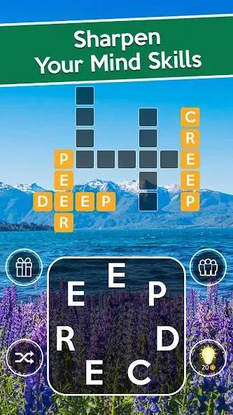 Word Cross: Crossy Word Search MOD APK: Безлимитные подсказки и ходы — скриншот 2 Word Cross: Crossy Word Search MOD APK: Безлимитные подсказки и ходы — скриншот 2