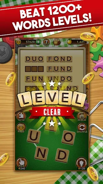 Word Collect - Word Games Fun — Без рекламы и безлимитные подсказки, скачать мод APK — скриншот 2 Word Collect - Word Games Fun — Без рекламы и безлимитные подсказки, скачать мод APK — скриншот 2