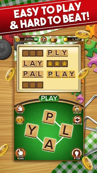 Word Collect - Word Games Fun — Без рекламы и безлимитные подсказки, скачать мод APK — скриншот 5 Word Collect - Word Games Fun — Без рекламы и безлимитные подсказки, скачать мод APK — скриншот 5