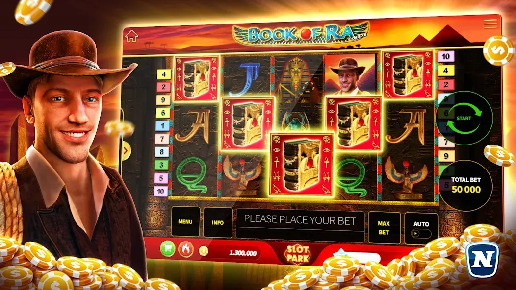 Slotpark - Online Casino Games взлом на Андроид — Безлимитные монеты и бонусы — скриншот 1