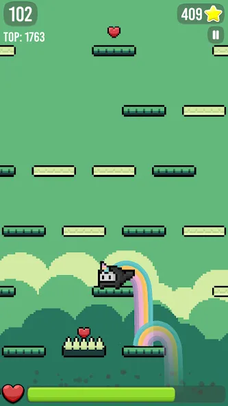 Happy Hop: Kawaii Jump взломанный APK — Безлимитные жизни и открыты все скины — скриншот 4