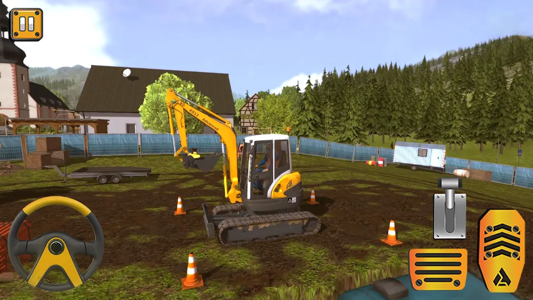 Скачать взлом Construction City Simulator — Безлимитные деньги и техника — скриншот 3