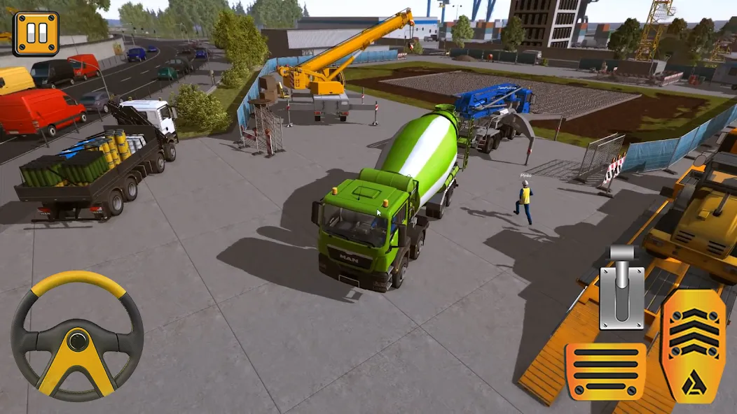 Скачать взлом Construction City Simulator — Безлимитные деньги и техника — скриншот 4