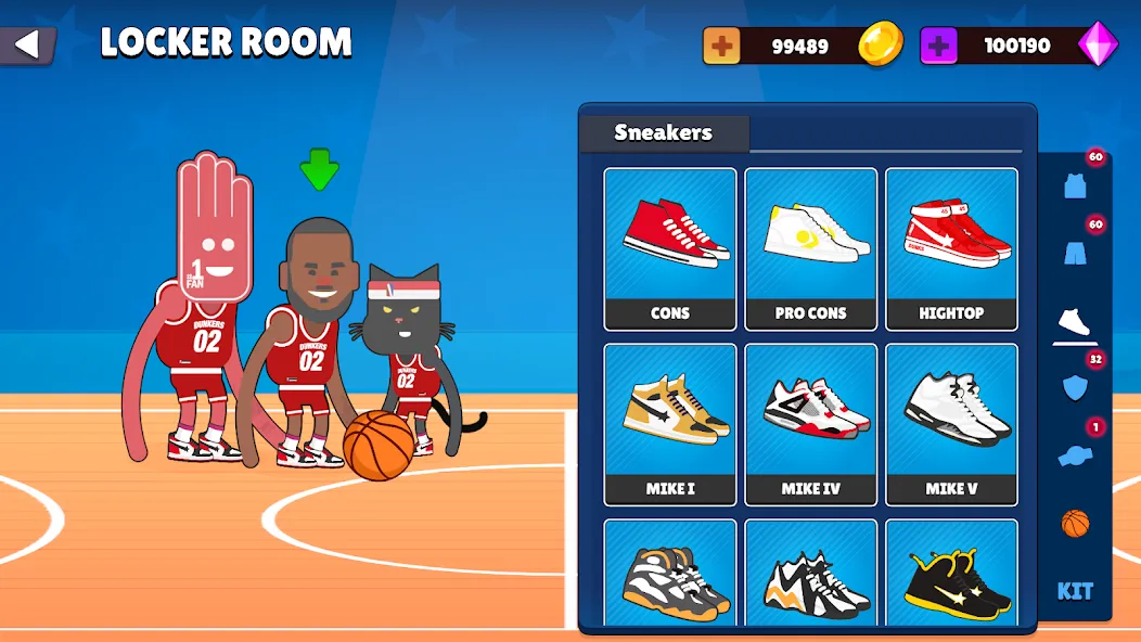 Мод Dunkers 2 — Безлимитные деньги и энергия, скачать APK — скриншот 3