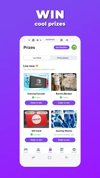 Мод Playbite - Play & Win Prizes — Больше игр и ценных призов, скачать APK — скриншот 4