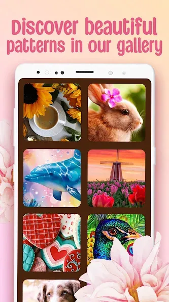 Cross-Stitch: Coloring Book — скачать мод: Без рекламы и все узоры открыты — скриншот 4 Cross-Stitch: Coloring Book — скачать мод: Без рекламы и все узоры открыты — скриншот 4