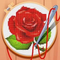 Cross-Stitch: Coloring Book — скачать мод: Без рекламы и все узоры открыты