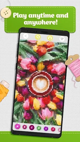 Скачать Cross Stitch Coloring Art на Андроид с модом — Без рекламы и все узоры открыты — скриншот 5 Скачать Cross Stitch Coloring Art на Андроид с модом — Без рекламы и все узоры открыты — скриншот 5