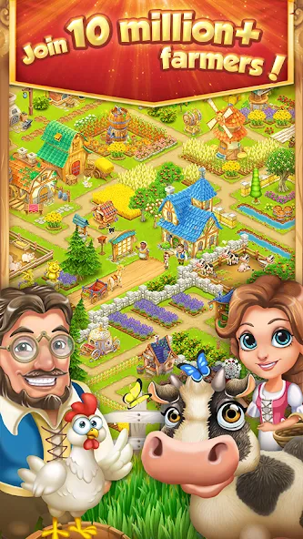 Village and Farm взломанный APK — Безлимитные деньги и ресурсы — скриншот 1 Village and Farm взломанный APK — Безлимитные деньги и ресурсы — скриншот 1