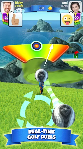 Golf Clash — последняя версия с модом (Безлимитные мячи и бустеры) — скриншот 1 Golf Clash — последняя версия с модом (Безлимитные мячи и бустеры) — скриншот 1