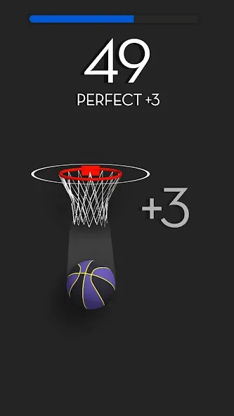 Dunk Stroke-3D Basketball — взломанная версия, Безлимитные деньги и все мячи — скриншот 2 Dunk Stroke-3D Basketball — взломанная версия, Безлимитные деньги и все мячи — скриншот 2