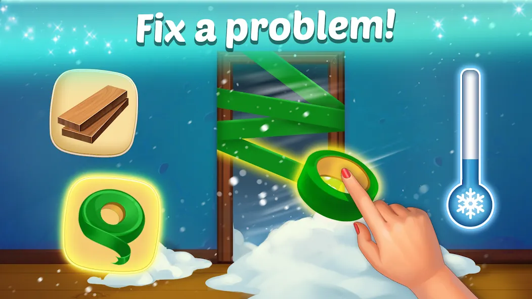 Family Hotel: love & match-3 MOD APK: Безлимитные монеты и жизни — скриншот 4