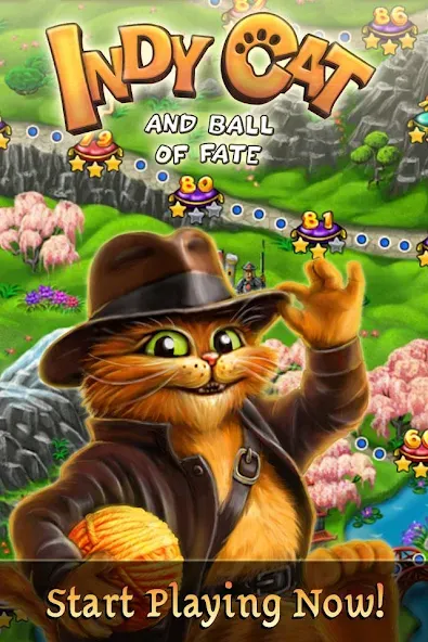 Indy Cat for VK (Мод: Безлимитные жизни и бонусы) — скачать на Андроид — скриншот 5