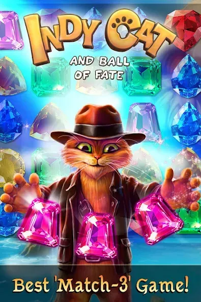 Скачать Indy Cat: Match 3 Adventure Mod APK — Безлимитные жизни и усиленные бустеры — скриншот 1 Скачать Indy Cat: Match 3 Adventure Mod APK — Безлимитные жизни и усиленные бустеры — скриншот 1