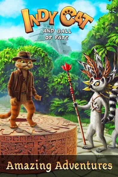 Скачать Indy Cat: Match 3 Adventure Mod APK — Безлимитные жизни и усиленные бустеры — скриншот 3 Скачать Indy Cat: Match 3 Adventure Mod APK — Безлимитные жизни и усиленные бустеры — скриншот 3