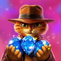 Скачать Indy Cat: Match 3 Adventure Mod APK — Безлимитные жизни и усиленные бустеры