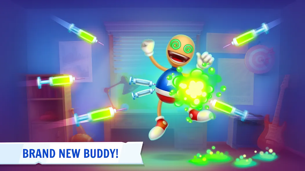 Kick the Buddy: Forever взломанный APK — Безлимитные деньги и предметы — скриншот 1