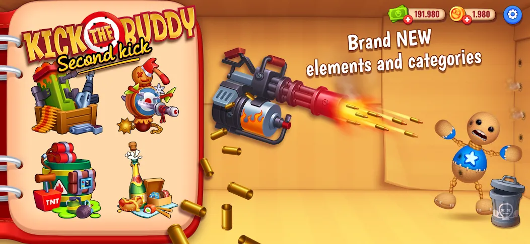 Kick the Buddy: Second Kick взлом APK — Безлимитные деньги и оружие — скриншот 2 Kick the Buddy: Second Kick взлом APK — Безлимитные деньги и оружие — скриншот 2