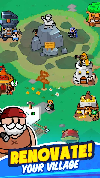 Скачать взлом Rumble Heroes - Adventure RPG — Безлимитные деньги и усиленные герои — скриншот 3 Скачать взлом Rumble Heroes - Adventure RPG — Безлимитные деньги и усиленные герои — скриншот 3