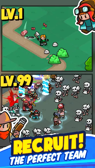Скачать взлом Rumble Heroes - Adventure RPG — Безлимитные деньги и усиленные герои — скриншот 4 Скачать взлом Rumble Heroes - Adventure RPG — Безлимитные деньги и усиленные герои — скриншот 4