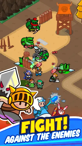 Скачать взлом Rumble Heroes - Adventure RPG — Безлимитные деньги и усиленные герои — скриншот 5 Скачать взлом Rumble Heroes - Adventure RPG — Безлимитные деньги и усиленные герои — скриншот 5