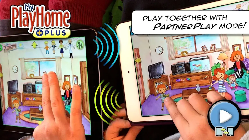 My PlayHome Plus — взломанная версия, Открыты все комнаты и предметы — скриншот 1