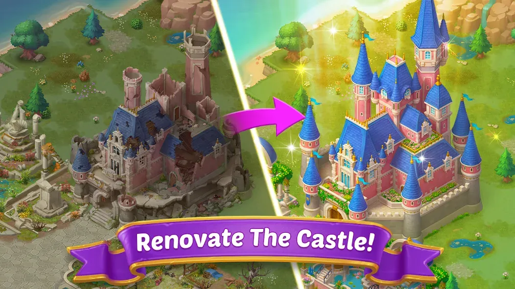 Merge Castle: Match 3 Puzzle взломанный APK — Безлимитные монеты и открытые уровни — скриншот 5 Merge Castle: Match 3 Puzzle взломанный APK — Безлимитные монеты и открытые уровни — скриншот 5