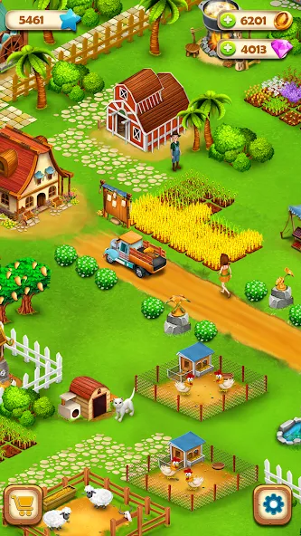 Country Valley Farming Game — последняя версия с модом (Безлимитные монеты и ресурсов) — скриншот 3 Country Valley Farming Game — последняя версия с модом (Безлимитные монеты и ресурсов) — скриншот 3