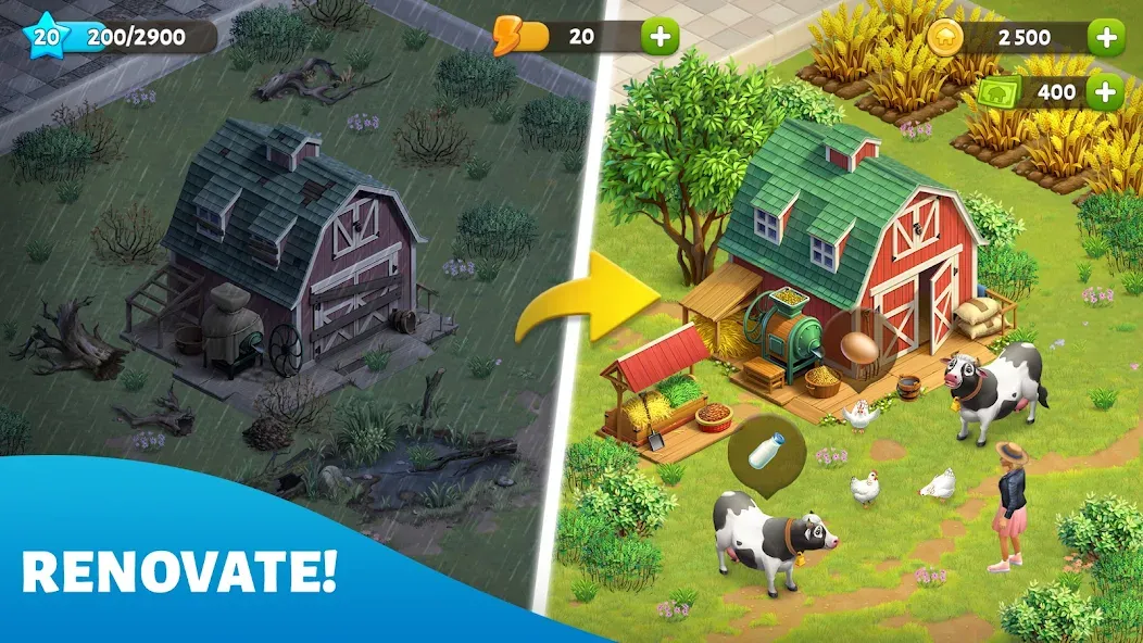 Скачать Spring Valley: Farm Game бесплатно — Безлимитные деньги и ресурсы — скриншот 2