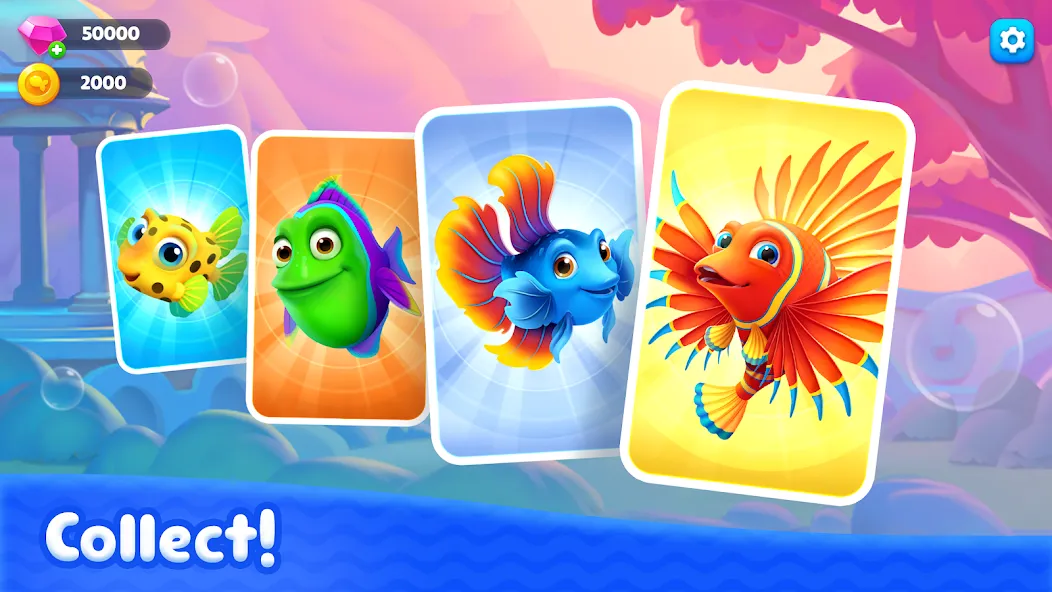 Скачать Fishdom Solitaire бесплатно — Безлимитные монеты и жизни — скриншот 4