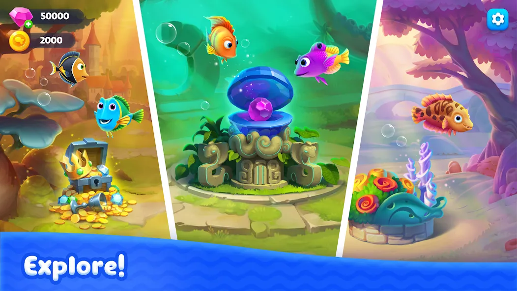 Скачать Fishdom Solitaire бесплатно — Безлимитные монеты и жизни — скриншот 5