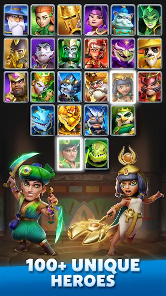 Скачать Puzzle Breakers: Champions War бесплатно — Безлимитные деньги и усиленные герои — скриншот 2