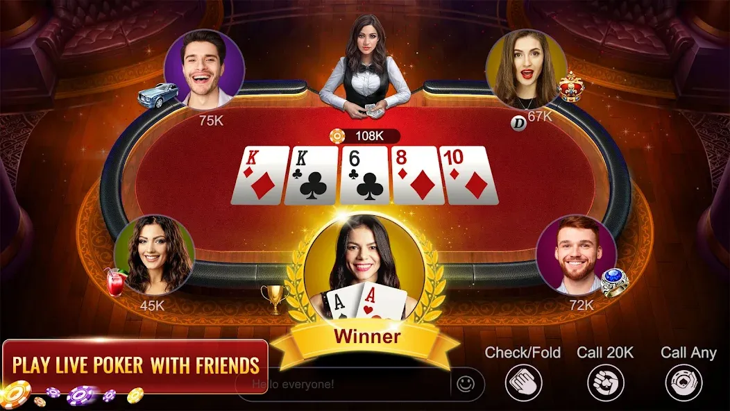 Скачать мод RallyAces Poker — Безлимитные фишки и открытые столы — скриншот 1 Скачать мод RallyAces Poker — Безлимитные фишки и открытые столы — скриншот 1